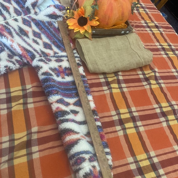 Altar”d State Fleece Faux Sherpa Zip Pullover Tribal Pattern Aztec Size … - Picture 16 of 17